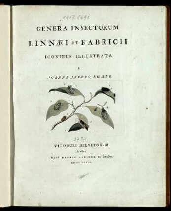 Genera insectorum Linnaei et Fabricii iconibus