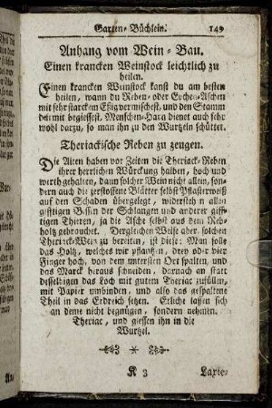 Anhang vom Wein-Bau.