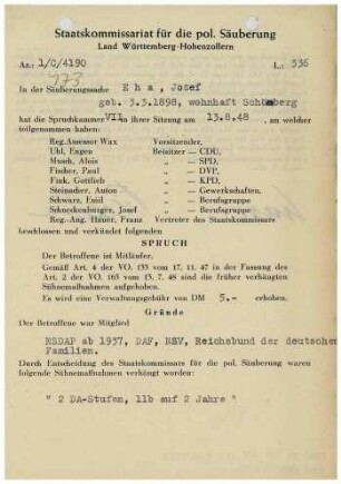Eha, Josef