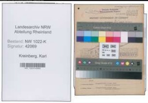 Entnazifizierung Karl Kreinberg , geb. 08.01.1893 (Bahnbeamter)