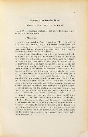 Bulletin de la Société Zoologique de France. 19. 1894