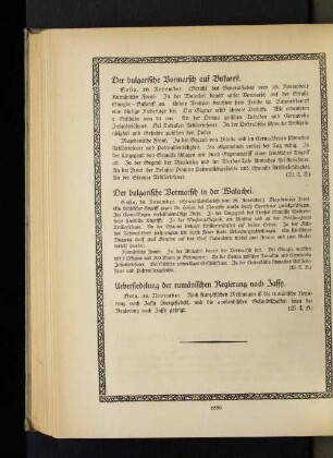 Der bulgarische Vormarsch in der Walachei.
