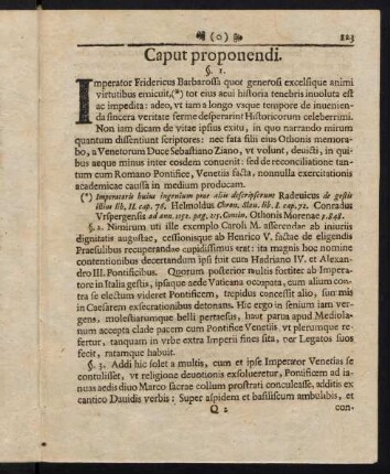 123-125, Caput proponendi.
