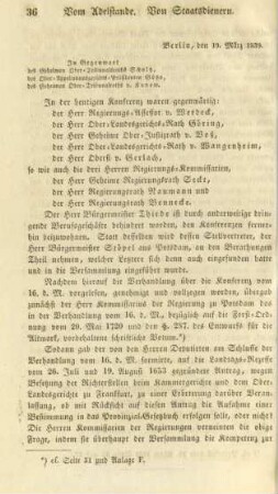 Berlin, den 19. März 1839