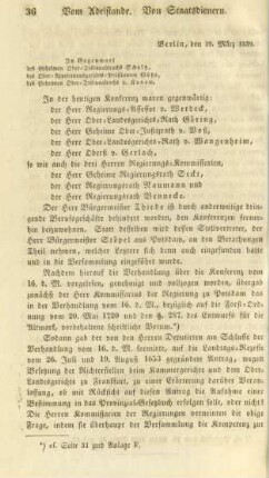 Berlin, den 19. März 1839