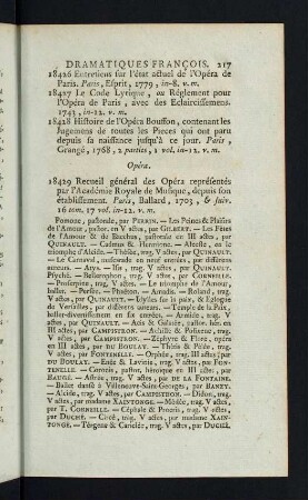 217-227, Opéra