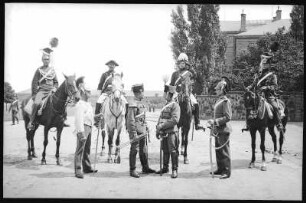 Großenhain. Uniformen des Königlich Sächsischen Husaren-Regiments Nr.18