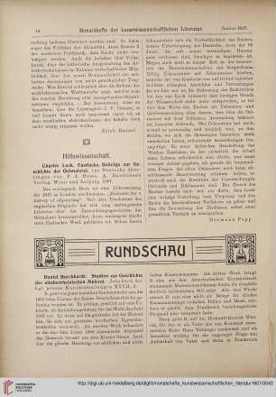 [Rezension von: Charles Lock, Eastlacke. Beiträge zur Geschichte der Oelmalerei]