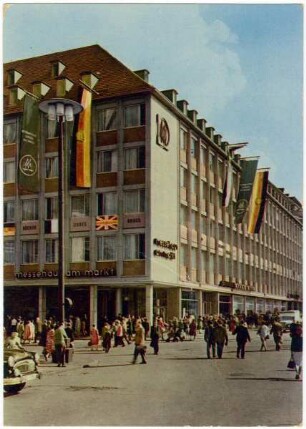 Messestadt Leipzig. Messehaus am Markt