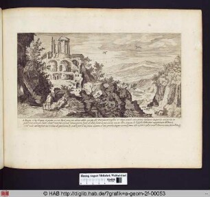 Rouine d'un Tempio, et un grotta presso Tivoli