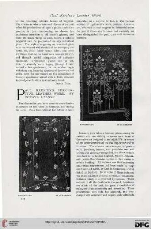 24: Paul Kersten's decorative leather work