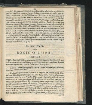Caput XIII. De Bonis Operibus.