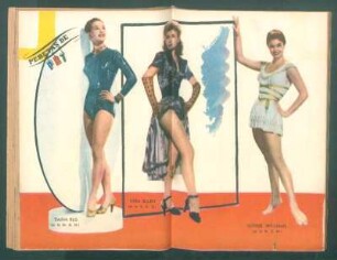 Taina Elg, Vera Ellen, Esther Williams - [Ilustración] : Pebetas de PBT