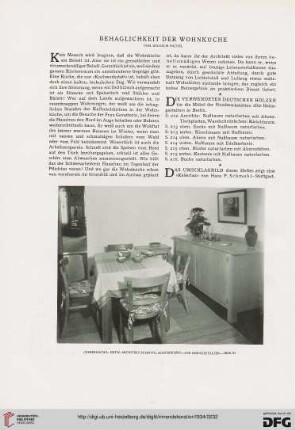 Behaglichkeit der Wohnküche
