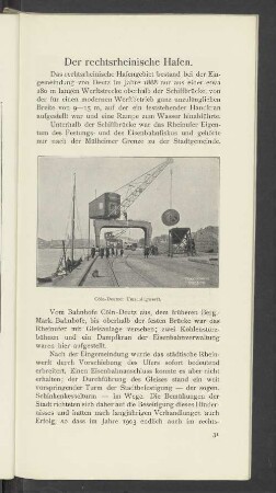 Der rechtsrheinische Hafen.