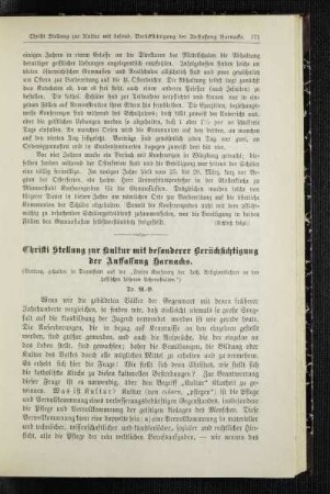 Christi Stellung zur Kultur mit besonderer Berücksichtigung der Auffassung Harnacks : Vortrag, gehalten in Darmstadt auf der "Freien Konferenz der kath. Religionslehrer an den hessischen höheren Lehranstalten"