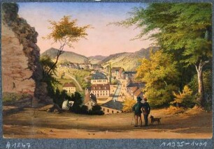 Blick in das Schloitzbachtal in Tharandt