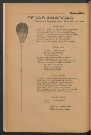 Penas amargas : Sinceramente a la simpática revista "Buenos Aires" sus autores