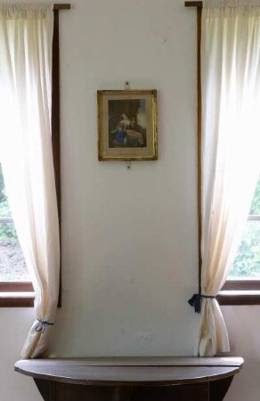 Deutschland. Niedersachsen. Cloppenburg. Museumsdorf. Freilichtmuseum. Hof Hoffmann. Erbaut 17 Jahrhundert. Stillleben mit Bild
