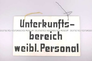 Orientierungsschild aus dem Regierungsbunker Marienthal
