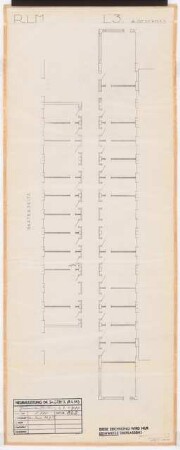 Reichsluftfahrtministerium, Berlin: Teilgrundriss L3 (4. OG) 1:100