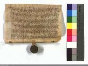 Ludwig Omers u. sein Schwager Dietze Hemberg zu Marburg verkaufen ihrem Vetter Wigant Burschin zu Gross-Seelheim ihr Land um Gross-Seelheim gelegen.