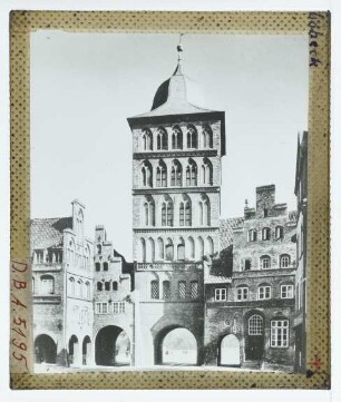 Lübeck, Burgtor : Ansicht der Stadtseite