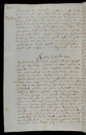 Freytag d 17 febr. 1730