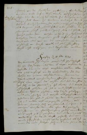 Freytag d 17 febr. 1730