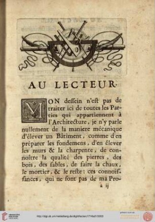 Au lecteur