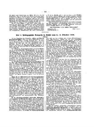 Der 5. Pädagogische Kongreß in Kassel vom 4.-6. Oktober 1928 : (Schluß)
