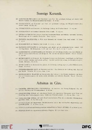 Arbeiten in Glas (Nr. 215-240)