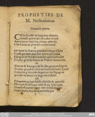 Centurie quarte.