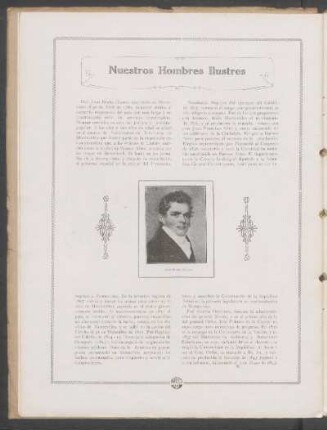 Nuestros hombres ilustres : Juan Benito Blanco