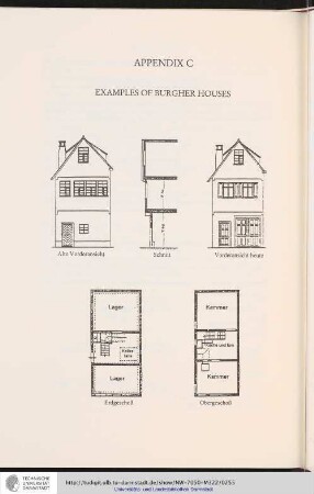 Appendix C: Examples of burgher houses
