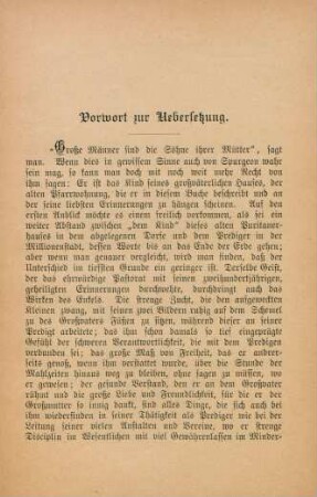 Vorwort zur Uebersetzung
