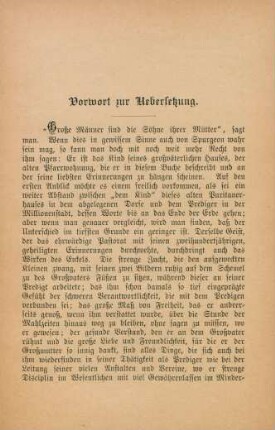 Vorwort zur Uebersetzung