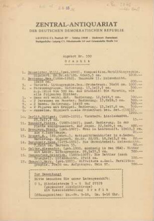 Nr. 550: Graphik