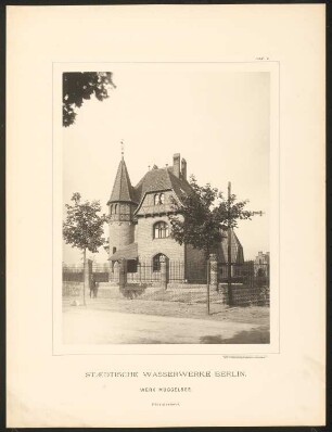 Städtische Wasserwerke Berlin, Werk Müggelsee: Pförtnerhaus (Tafel 7)