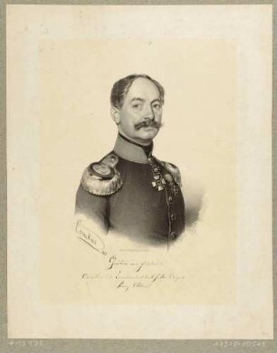 Bildnis des Obersten und Kommandanten Gustav von Friederici, Brustbildnis
