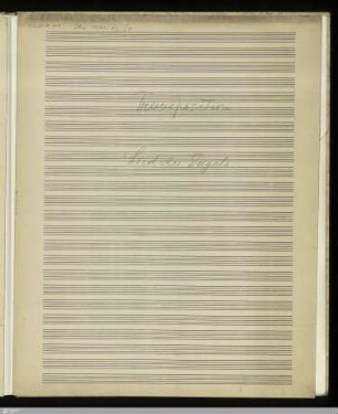 Transposition / Lied des Engels.