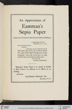 Eastman Kodak Co. [Sepia Paper]