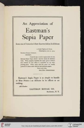 Eastman Kodak Co. [Sepia Paper]