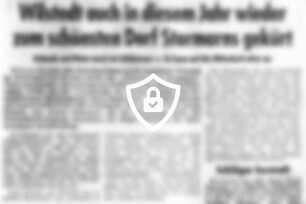Wilstedt auch in diesem Jahr wieder zum schönsten Dorf Stormarns gekürt