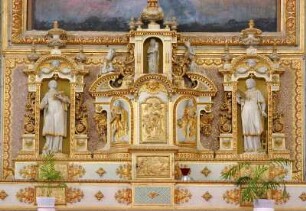 Frankreich. Basse Normandie. Orne. Almeneches. Renaissance Kirche. Altar