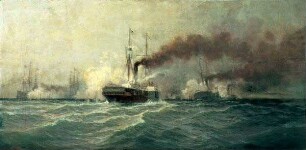 "Seeschlacht vor Helgoland am 9. Mai 1864"