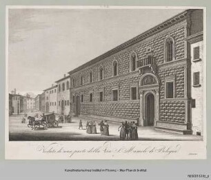 Vedute des Palazzo Sanuti-Bevilacqua in Bologna