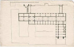 Bestelmeyer, German; Nürnberg (Bayern); Germanisches Nationalmuseum - Entwurf zum Erweiterungsbau (Grundriss OG)