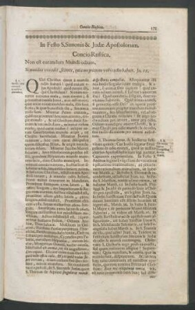 In Festo S. Simonis & Judae Apostolorum