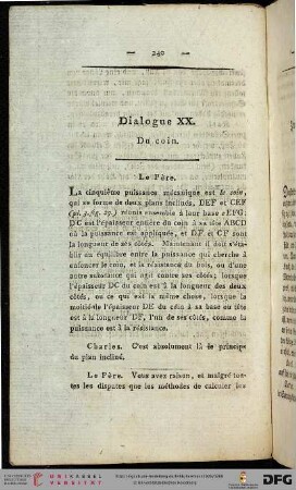 Dialogue XX / Zwanzigstes Gespräch